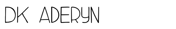 DK Aderyn font preview